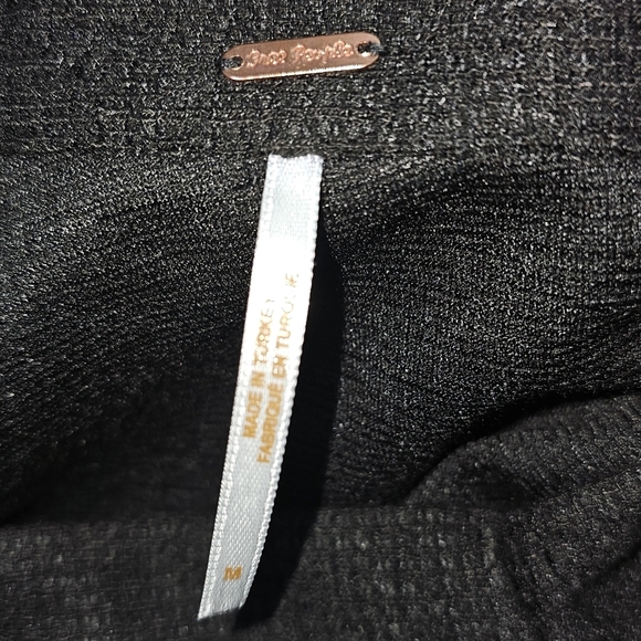 Free People Avery One Shoulder Black Mini Dress Sz M Ruffle Hem,Pockets - Picture 12 of 14